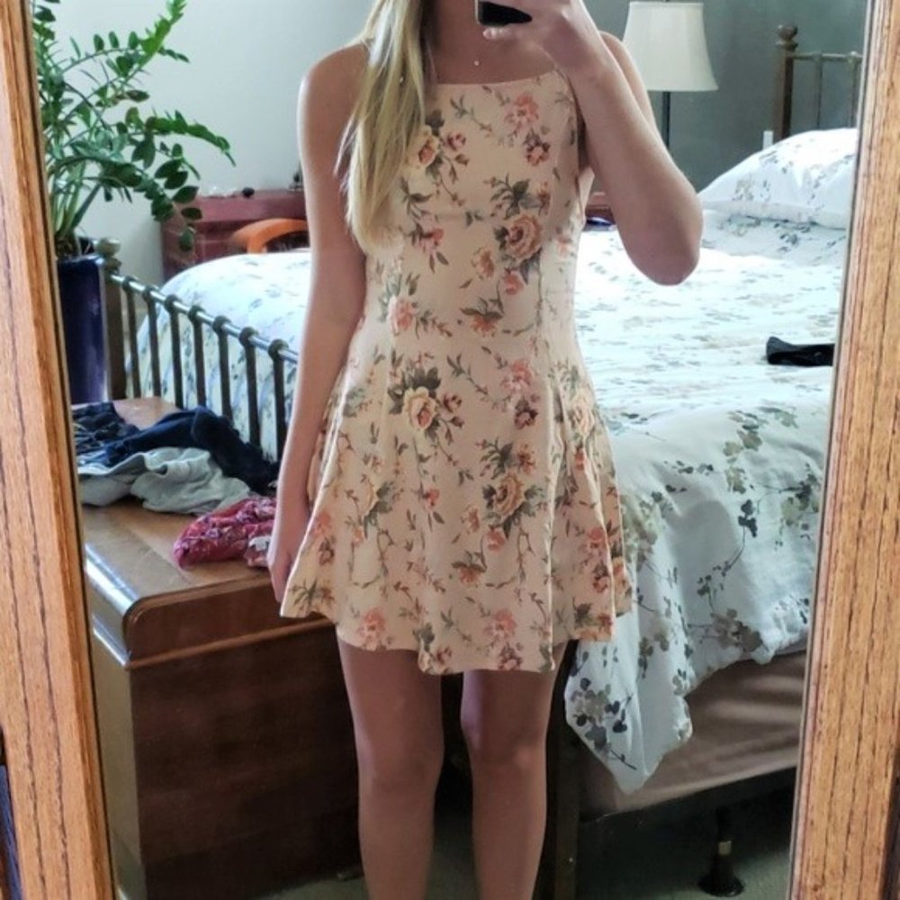 Urban Outfitters Strappy High Neck Flower Dress